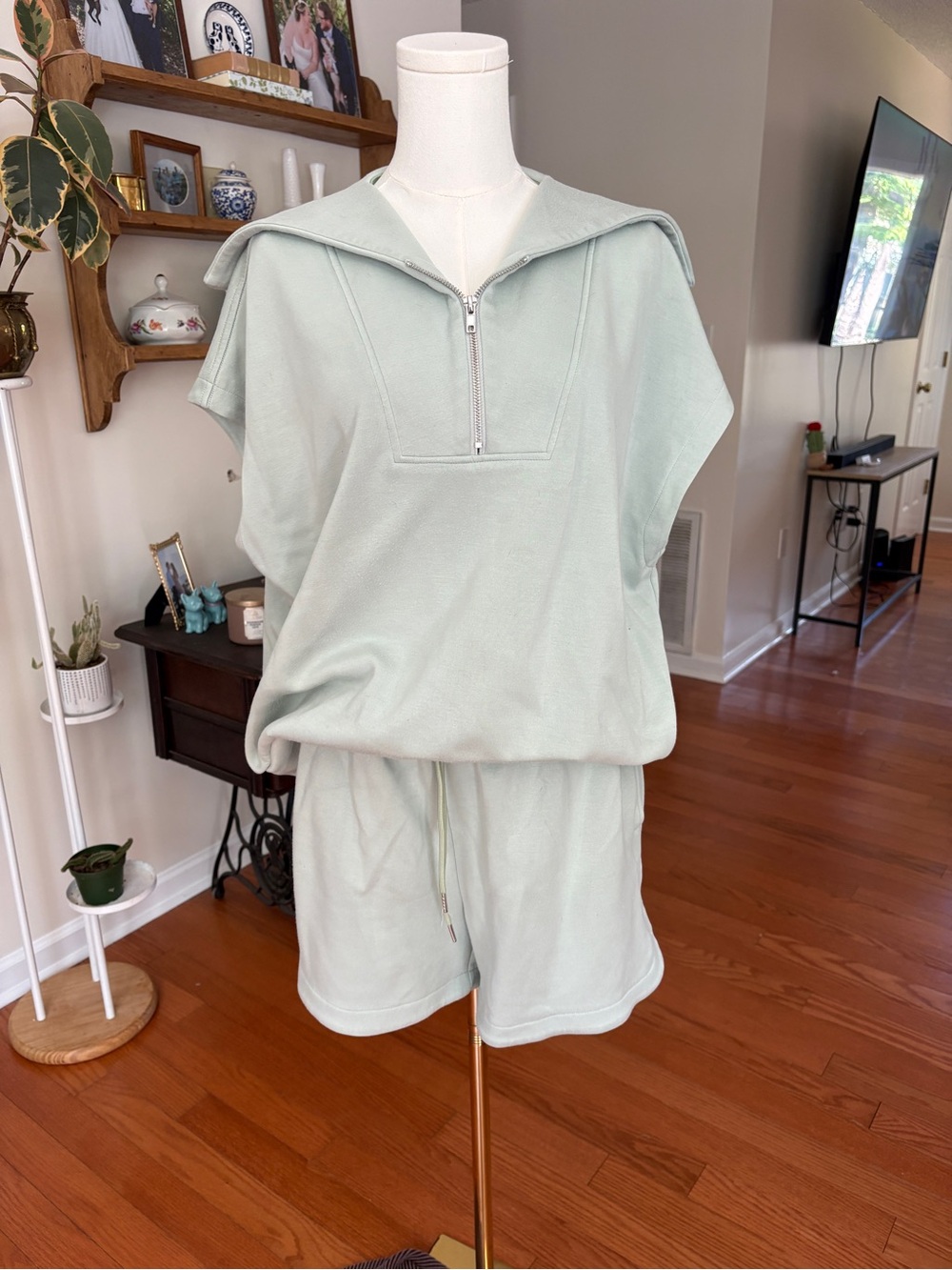 Women’s Mint Green Cozy Short Lounge Set